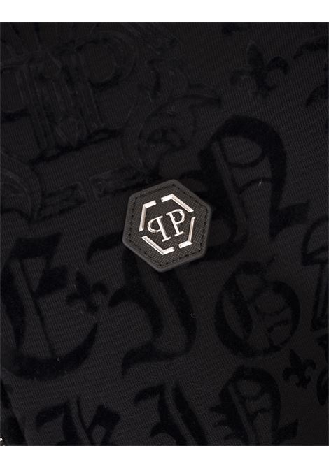 Felpa Con Zip Philipp Plein Gothic Nera PHILIPP PLEIN | PAECMJB3660PJO002N02
